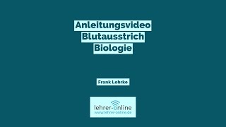 Blutausstrich Anleitungsvideo  Biologie [upl. by Araic56]