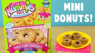 Yummy Nummies Mini Fair Donuts Maker DIY Make Your Own Tiny Donuts [upl. by Arod]