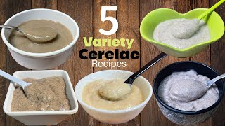 Baby food  5 Homemade Cerelac Recipes For Babies  Healthy Weight Gain amp Brain Development Cerelac [upl. by Anavlys]