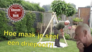 Maak eenvoudig een driepoot voor een vuurplaats en installeer een Robotmaaier [upl. by Ime246]