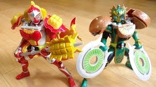 AC06 マンゴーampキウイアームズ アームズチェンジシリーズ バロンamp龍玄に着せ替えレビュー！仮面ライダー鎧武ガイム [upl. by Noivaz]