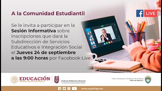 Sesión Informativa CECyT 11 Inscripciones [upl. by Vandervelde]