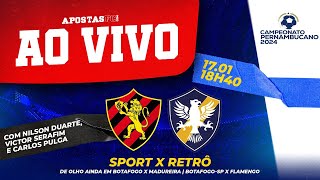 🔴 SPORT X RETRÔ – AO VIVO  2ª RODADA DO CAMPEONATO PERNAMBUCANO – COM NARRAÇÃO [upl. by Howlan]