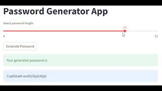 Password Generator App [upl. by Sik]