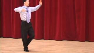 Silver Quickstep  Natural Turn Back Lock Running Finish Ballroom Dance Lesson [upl. by Acinnad784]