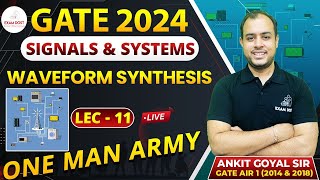 Waveform Synthesis  Signals amp Systems  GATE 2024  Ankit Goyal  One Man Army [upl. by Ahsenahs]