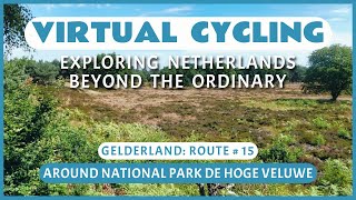 Fietsroute rondom Nationale Park De Hoge Veluwe  Virtueel Fietsen [upl. by Shayne]