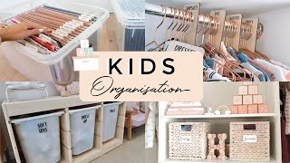 TOP ORGANISATION IDEAS FOR YOUR KIDS ROOM Hacks for organising kids items Steph Pase [upl. by Pauiie532]