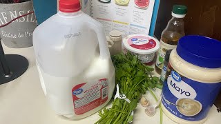 Homemade ranch dressing [upl. by Naletak]