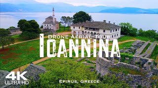 IOANNINA 🇬🇷 Ιωάννινα Drone Aerial 4K  Greece Epirus Ήπειρος Ελλάδα [upl. by Aivataj949]