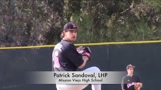 Patrick Sandoval Prospect Video LHP Mission Viejo High School MooreBaseball [upl. by Pratte]