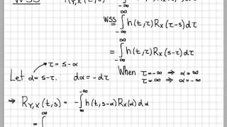 Output Autocorrelation Function Derivation 24 [upl. by Ynaffyt]