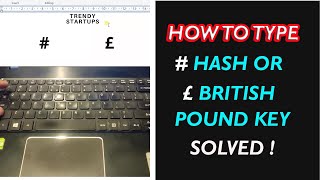 How to type  hash key or £ pound key on any keyboard [upl. by Timofei]