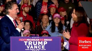 Doug Burgum Tudor Dixon Make The Case To Michigan Voters To Back Trump Over Kamala Harris [upl. by Donelson]