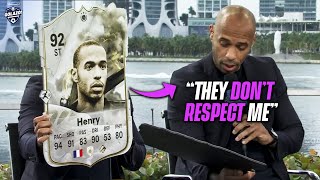 Thierry Henry is NOT HAPPY with is EA Sports FC 24 Legacy Card 😡  UCL Today  CBS Sports Golazo [upl. by Nahtanoy]