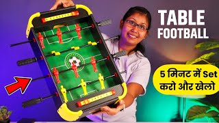 Table Soccer Indoor Games  Mini Table Football Unboxing  Table football assembly [upl. by Morrie]