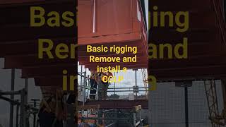 basic rigging install and remove a CClP construction rigging crane training slinging [upl. by Roede]