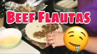 Beef Flautas Recipe  Using Food Storage [upl. by Dopp666]