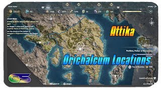 Assassins Creed Odyssey All Attika Orichalcum Locations [upl. by Inaboy]