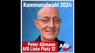 Peter Altmann AfD Kandidat [upl. by Noletta]