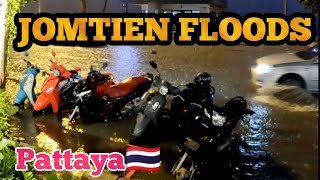 STRANDED  FLOODS IN PATTAYA THAILAND🇹🇭 [upl. by Nabalas]