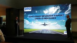 Safe Tourismus Konzept  sicheres Reisen zu Covid19 Zeiten am Airport Izmir [upl. by Yessydo]