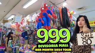 4K 999 DIVISORIA SHOPPING MALL 2024 BER MONTH TOUR [upl. by Chesney708]