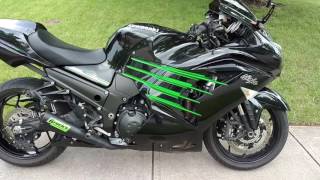 2013 KAWASAKI ZX14 NINJA ZX14R w BROCKS EXHAUST amp SOUND  COLD START [upl. by Anivas553]