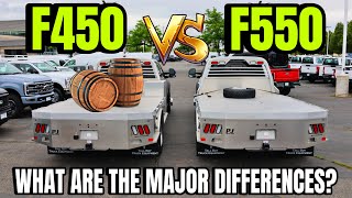 2024 Ford F450 VS F550 Cab amp Chassis Differences Is The 550 Worth The Extra Cost [upl. by Adnauqaj]