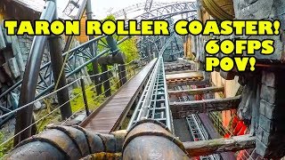 Taron Roller Coaster AWESOME 60FPS HD Front Seat POV Phantasialand Germany [upl. by Agnella]