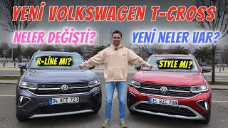 Yeni VW TCross Testi  RLine ile Style Donanım Arasındaki Farklar Neler [upl. by Bowler]