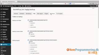 Dansk WordPress kursus 10  Sådan tager du backup af din hjemmeside [upl. by Estele]