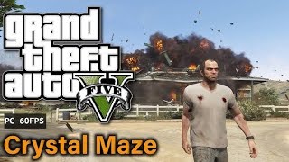 GTA V MISSION 13  Crystal Maze 100 Gold Medal FK GAMER  NEW GAMEPLAY EPISODE  13 [upl. by Gnouhk900]