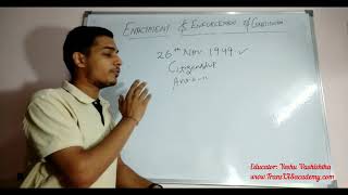 32n Complete Polity Enactment and Enforcement of the Constitution for UPSC CSE [upl. by Hands]