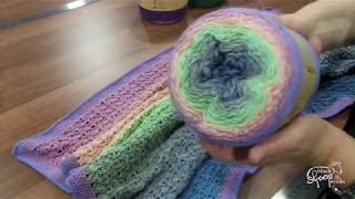 Seashore Crochet Baby Blanket in Scheepjes Whirl [upl. by Holihs]