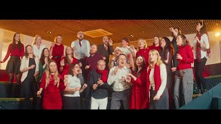 Holiday Greetings from Danske Bank Lithuania Choir [upl. by Lyrpa]