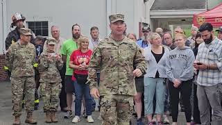 Maj Gen John T Reims speech after 24Hour Moving Flag Tribute at Picatinny Arsenal [upl. by Lyon]