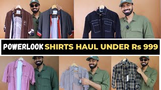 Powerlook shirts haul under Rs 999 Myntra sale shirts haul Myntra powerlook collection [upl. by Rakabuba]