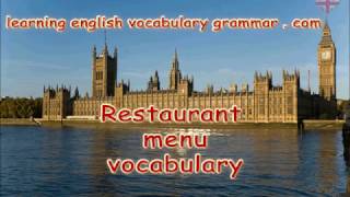 Restaurant menu video with English audio [upl. by Valerio]