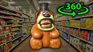 Freddy Fazbear ur ur ur ur 360°  Supermarket 2  VR 360° Experience [upl. by Aissatsan97]