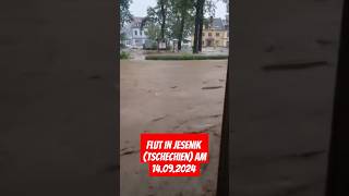 Massive Jahrhundertflut in JesenikTschechien news flood viralvideo foryou hochwasser [upl. by Retswerb]