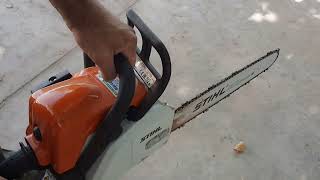 Como arrancar una Motosierra Stihl en 2 simples pasos [upl. by Anifur907]