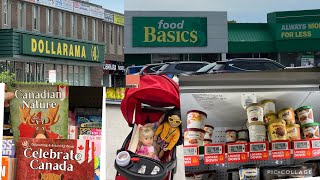 Grocery shopping with us FOOD BASICS and DOLLARAMA [upl. by Goar]