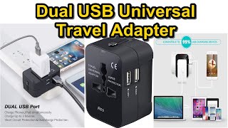 Dual USB Universal Travel Adapter [upl. by Nevsa775]