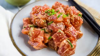 The only SPICY AHI RECIPE youll ever need  Spicy tuna [upl. by Assira]