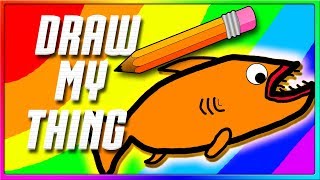 RAREST FISH ON EARTH  Draw My Thing Funny Game [upl. by Glovsky]