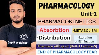 pharmacokinetics  absorption  distribution  metabolism and excretion of drugs [upl. by Lyssa]