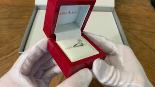 James Allen Emerald Cut Diamond Engagement Ring Unboxing [upl. by Slack869]