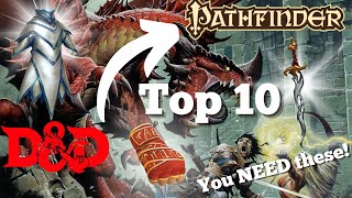 Top 10 Items you NEED when starting Pathfinder 2e [upl. by Kachine328]