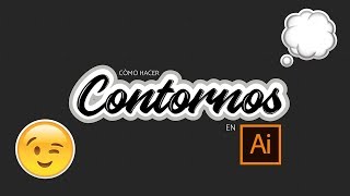 Tipografía Personalizada Hacer Contornos en Adobe Illustrator [upl. by Zulaledairam]